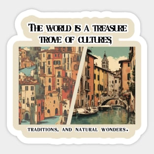 Vintage Graphic view culture city Sticker